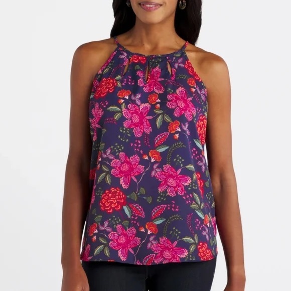 Papermoon Tops - Papermoon Floral Halter Neck Top